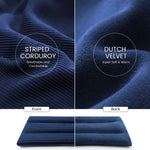Side view of Morliden microwave heating pad showing corduroy fabric