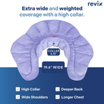 Revix heating pad with moist heat technology texture close up