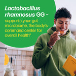 Premium gut health and visceral fat targeting probiotic packaging graphics