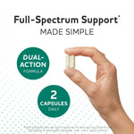 MAV Nutrition immune support synbiotic capsules nutritional facts and CFU count overview
