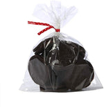 Durable edge sealed clear polypropylene dessert packaging bags close up
