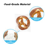 Premium clear oriented polypropylene bag demonstrating easy peel and seal feature for home bakers.