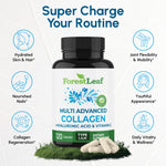 Hydrolyzed collagen types 1 2 and 3 supplement with hyaluronic acid ingredients