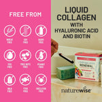 NatureWise hydrolyzed collagen types one and three for hair strength