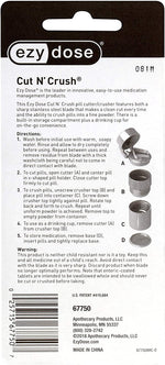 EZY DOSE multi functional pill tool with the top unscrewed to reveal the removable drinking cup feature.