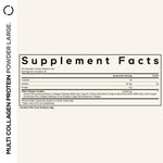 Codeage Hydrolyzed Peptides 20 Ounce container nutritional facts label