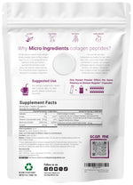 Hydrolyzed multi collagen protein packets showing types one two three five and ten collagen ingredients.
