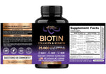 Nutraharmony Hair Vitamin Capsules supplement facts label