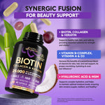 Nutraharmony Biotin Keratin supplement close up of capsules