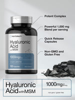 Horbäach Hyaluronic Acid with MSM capsules bottle top and cap