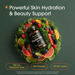 NatureBell Hyaluronic Acid Supplement Bottle Ingredients Label