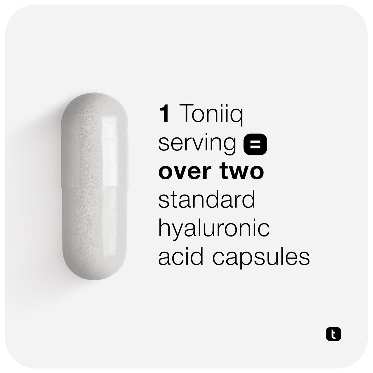 Toniiq Hyaluronic Acid 3 Month Supply Label