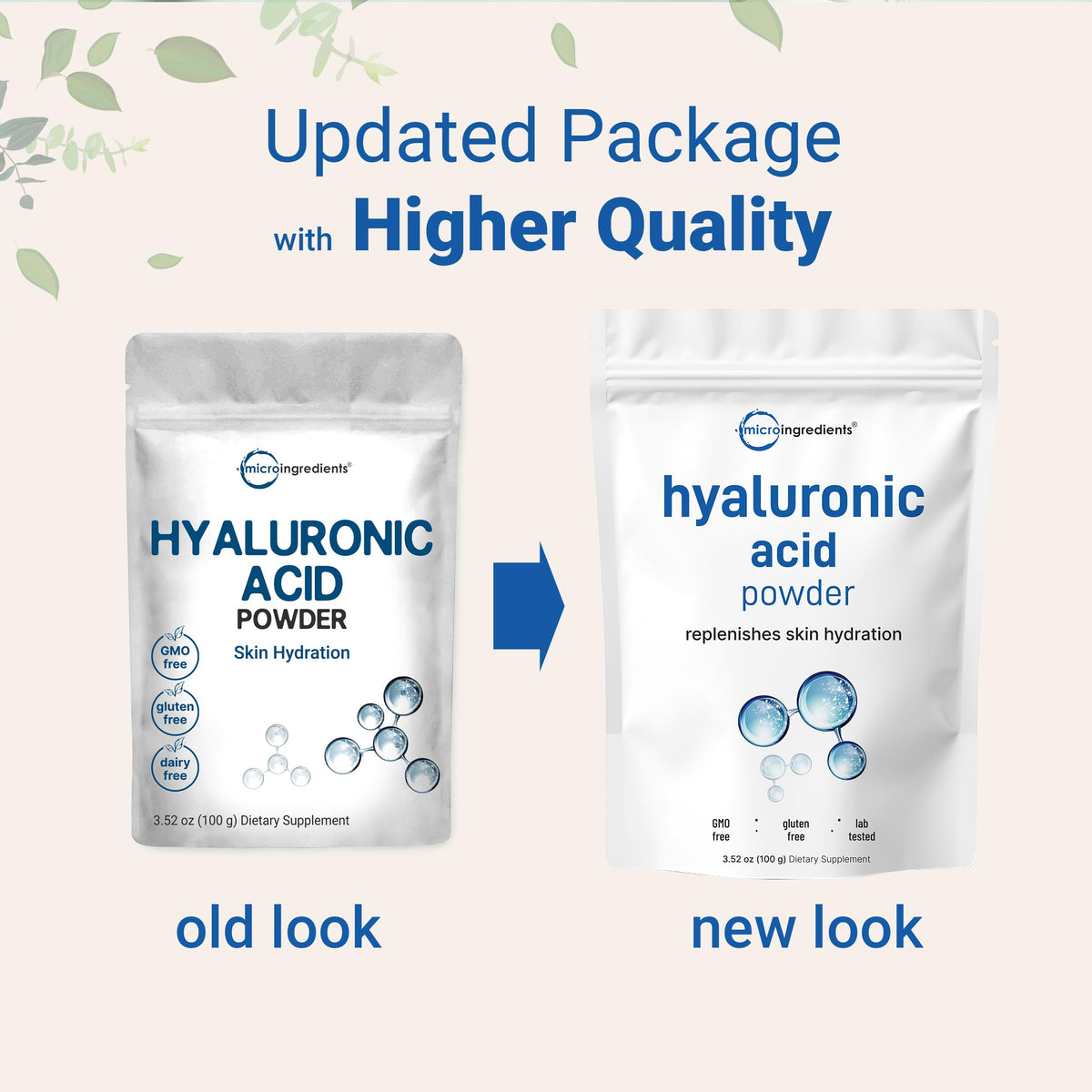 Micro Ingredients Hyaluronic Acid Serum Powder powder texture
