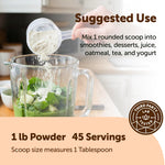 MCT powder being stirred into a cup of coffee