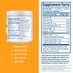 NativePath MCT Oil Powder nutritional label and ingredients