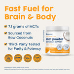 Scoop of NativePath MCT Oil Powder showing texture