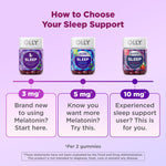 OLLY sleep gummy supplements with melatonin and l theanine directions