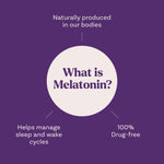 Close-up of drug-free melatonin ten milligrams strawberry flavored pectin gummies.