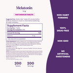 Natrol Melatonin 200 count adult sleep aid product dimensions