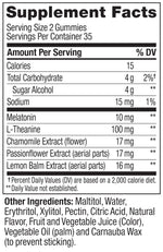 OLLY drug free maximum strength sleep gummies 50 count packaging