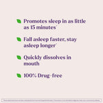 Natrol melatonin 3mg fast dissolve tablets nutrition information label