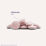 Side profile of Natrol sleep aid tablets bottle showing directions
