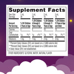 Zarbee's children's melatonin liquid ingredient panel and directions side