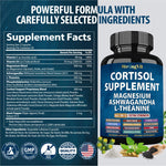 Premium StrongVit cortisol control vitamins lifestyle bottle view.