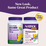 Natrol children sleep gummies packaging showing raspberry flavor details