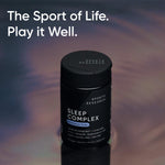 Sports Research Sleep Complex packaging detailing GABA L-Theanine and 5-HTP benefits