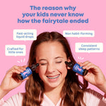 JoySpring Sleepberry liquid sleep aid dropper showing the berry flavored fluid format for kids travel