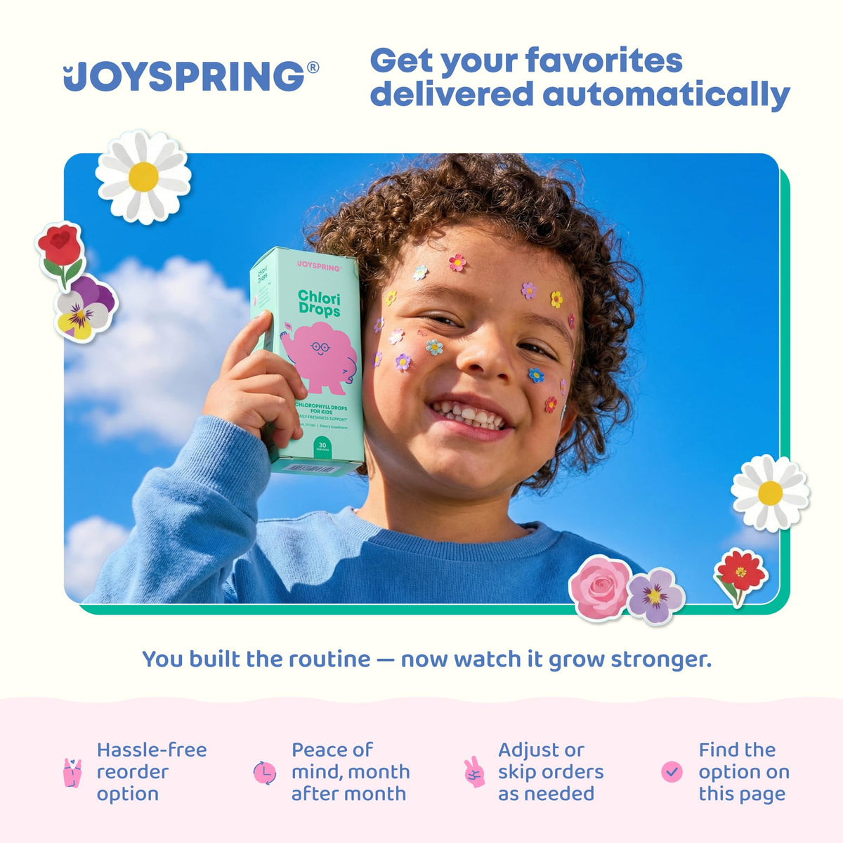 Secure safety seal on the cap of the original imported JoySpring children bedtime dietary supplement