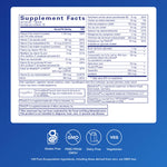Pure Encapsulations O.N.E. Multivitamin nutritional supplement label details
