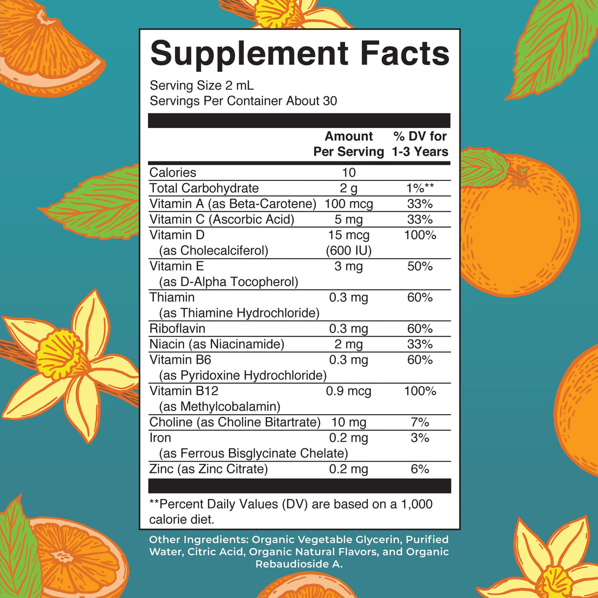MaryRuth Organics liquid multivitamin dropper bottle