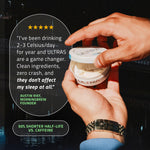Close up of Ultra Focus clean energy supplement pouch