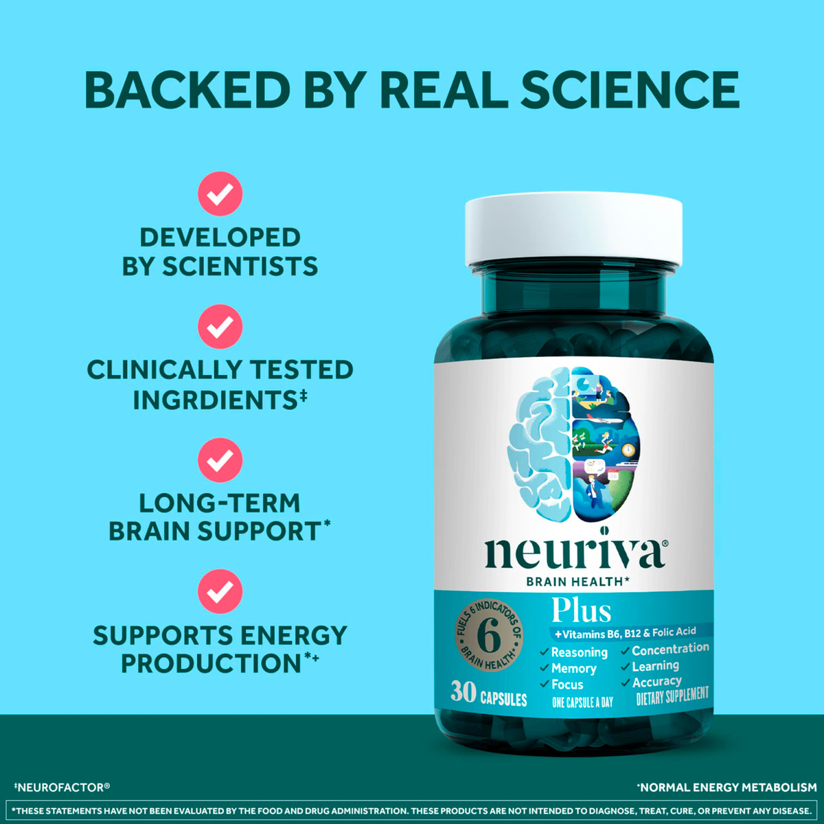 Neuriva Plus clinical research seal on product