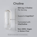 Sports Research Choline 60 liquid veggie capsules bottle