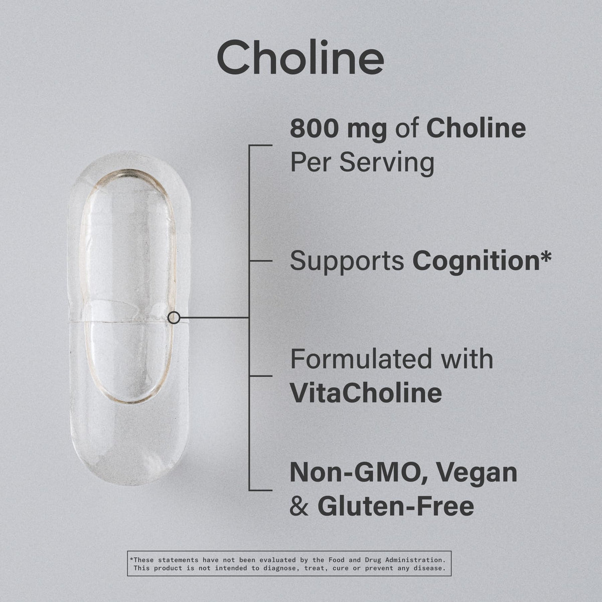 Sports Research Choline 60 liquid veggie capsules bottle