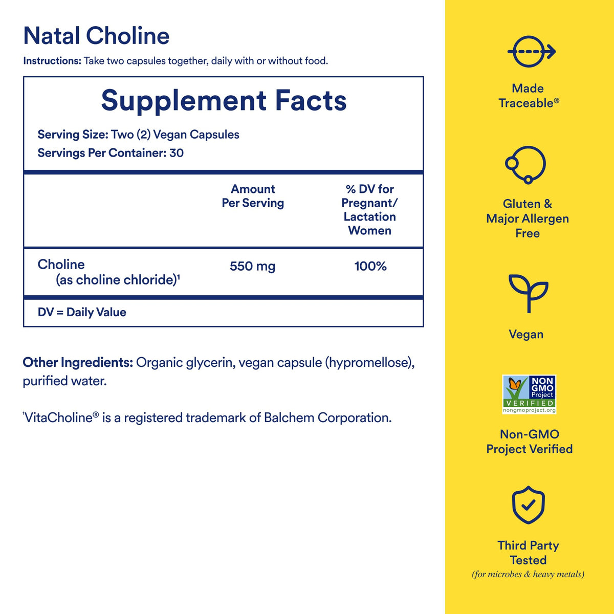 Ritual Natal Choline vegan capsules texture