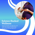 Close up of Seeking Health Optimal PC ninety softgels container illustrating the premium clean label dietary supplement design elements.