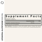 Codeage Reduced L-Glutathione 60 capsules supplement facts and ingredient label