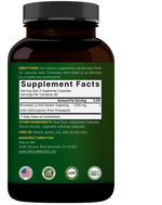 NatureBell Bromelain dietary supplement back label ingredients
