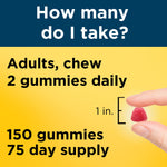 Authentic USA imported wellness gummies featuring natural lemon strawberry and orange flavors.