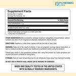Puregen Labs Lactose Intolerance Pills original strength supplement label detailing three thousand FCC units