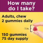 Authentic USA imported Nature Made women vitamin gummies close up side view