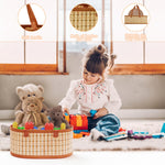 Mapaim festive holiday hamper assembly using natural brown woven baskets