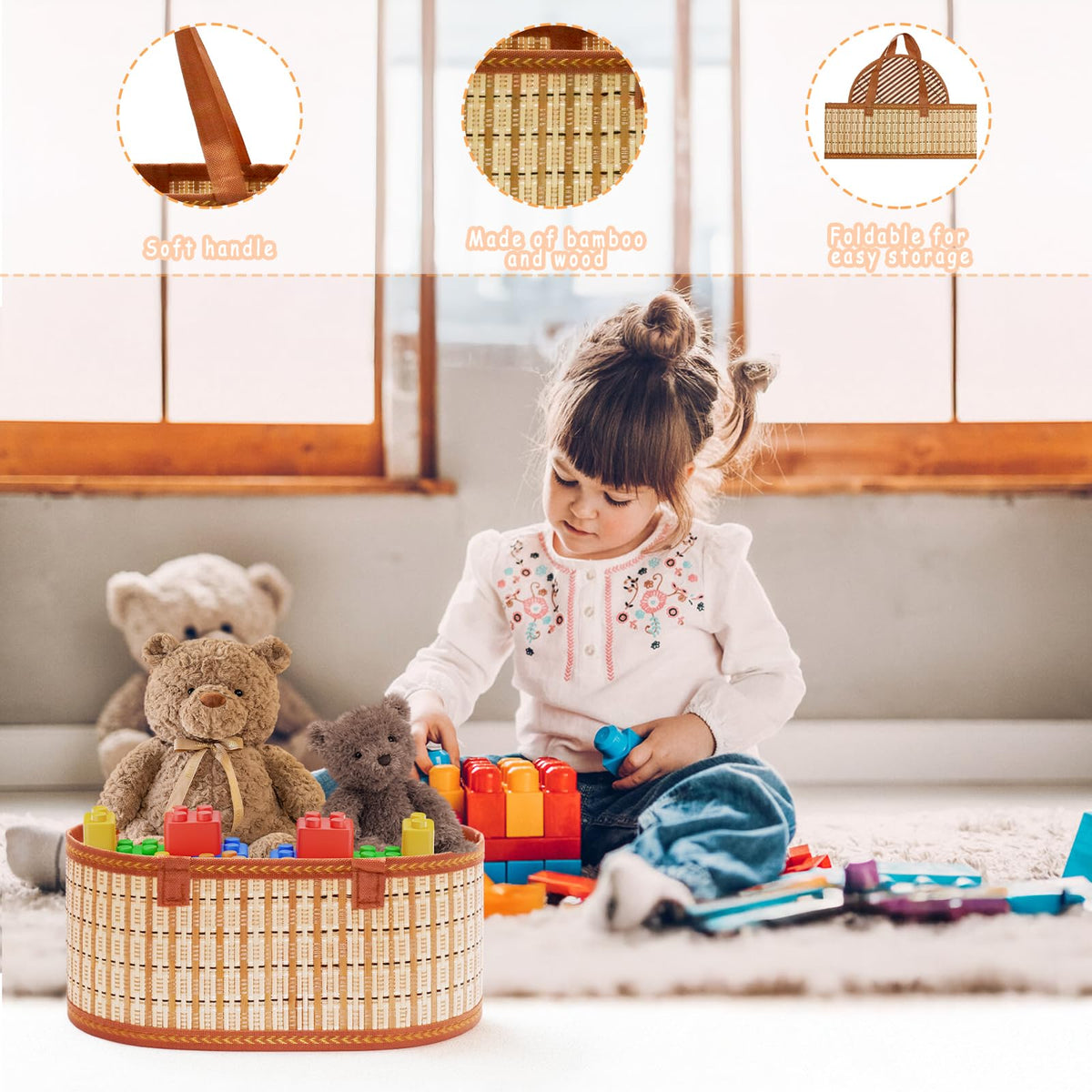 Mapaim festive holiday hamper assembly using natural brown woven baskets