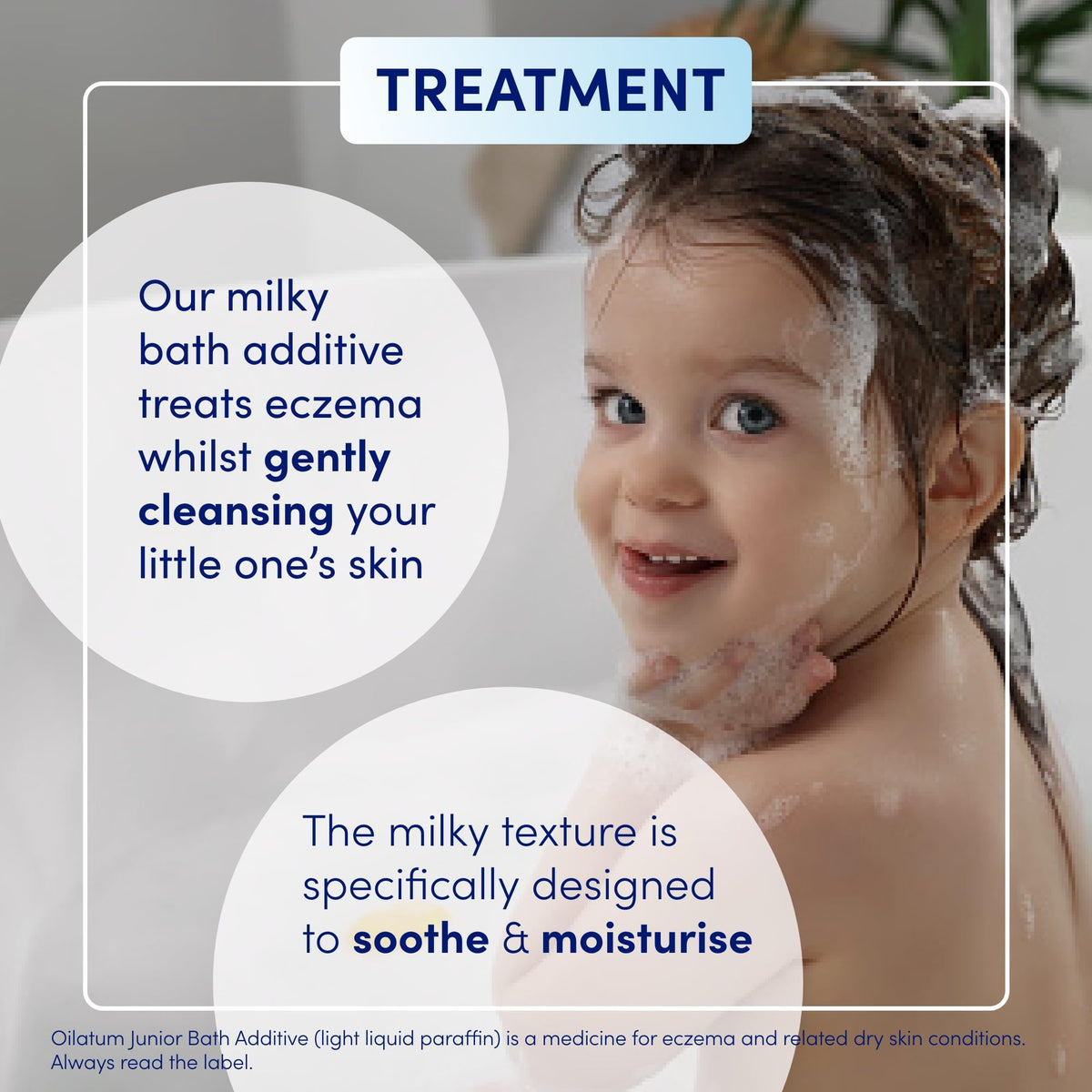 Oilatum Junior bath additive bottle side profile