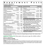 Rainbow Light Men's One daily high potency multivitamin packaging back label