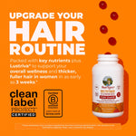 MaryRuth Organics hair growth peach mango gummies supplement nutrition facts label